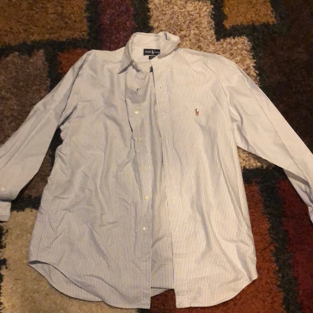 Blue Striped Ralph Lauren Polo